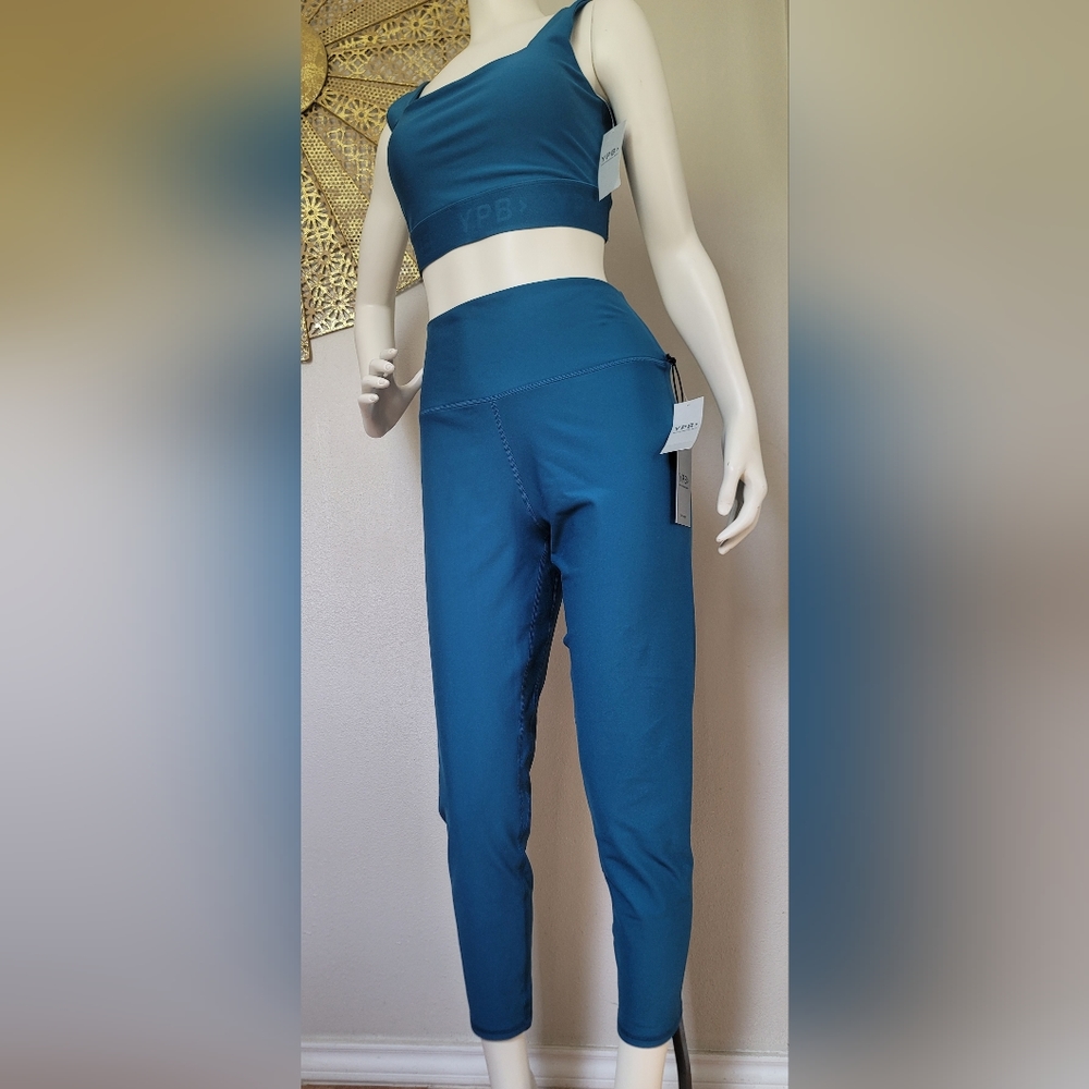 NWT YPB cerulean 7/8 workout legging